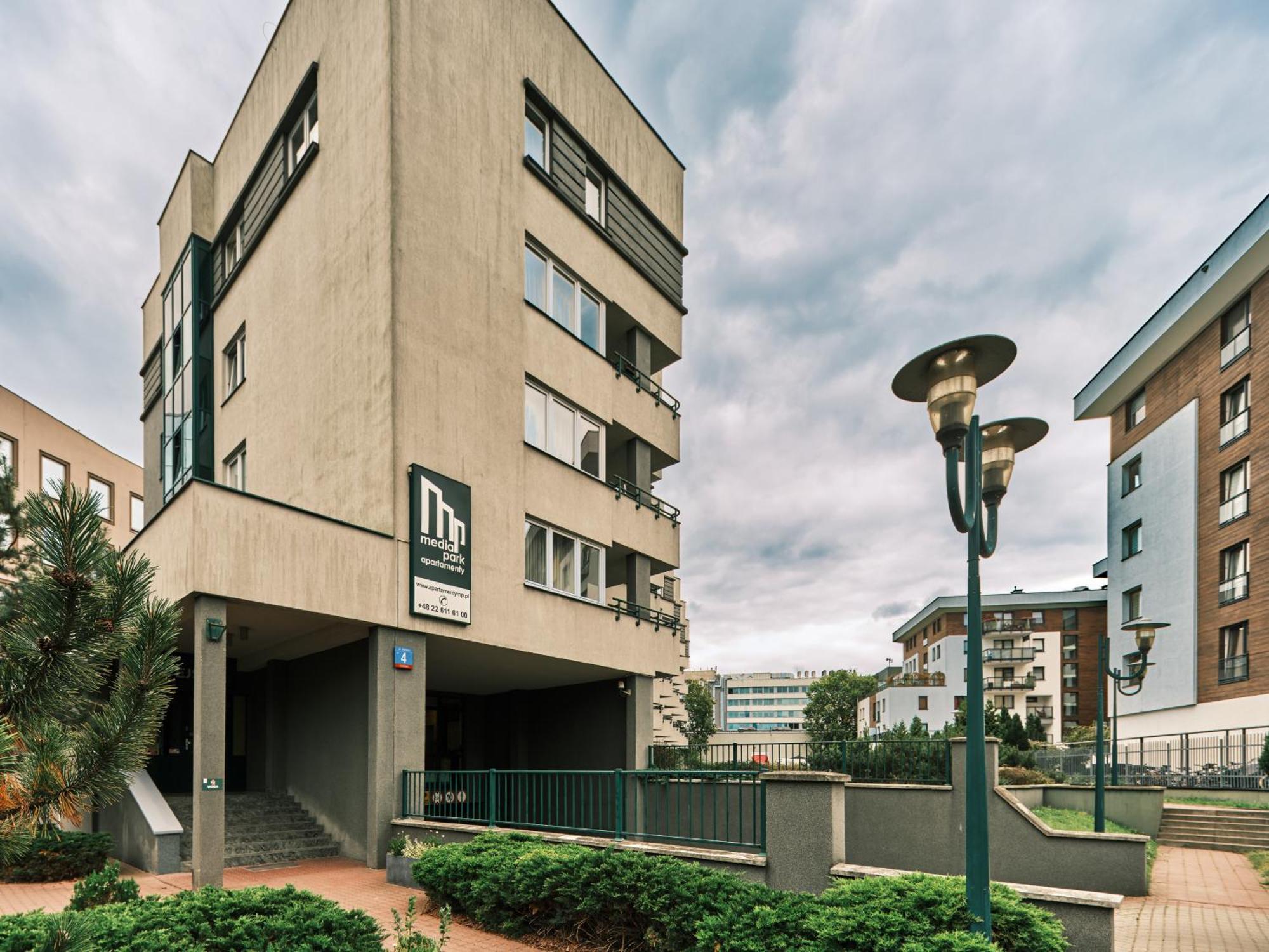 Apartamenty Media Park Varşova Dış mekan fotoğraf