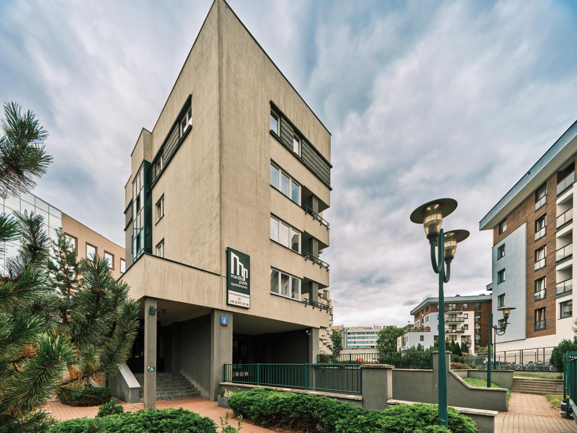 Apartamenty Media Park Varşova Dış mekan fotoğraf