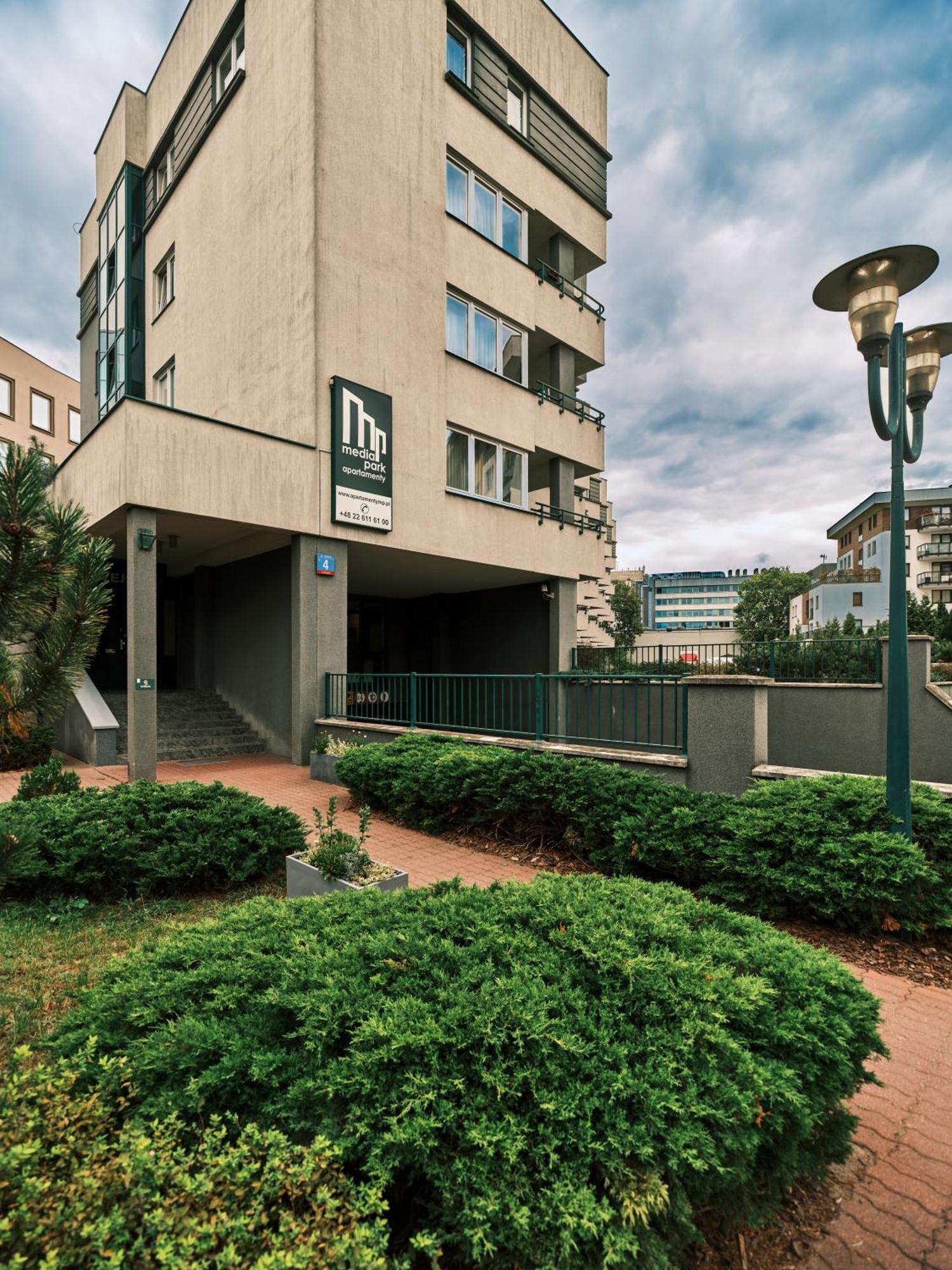 Apartamenty Media Park Varşova Dış mekan fotoğraf